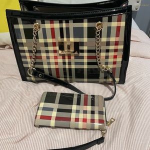 Brand new “Burberry design” plastic purse